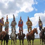 mardi gras revelers