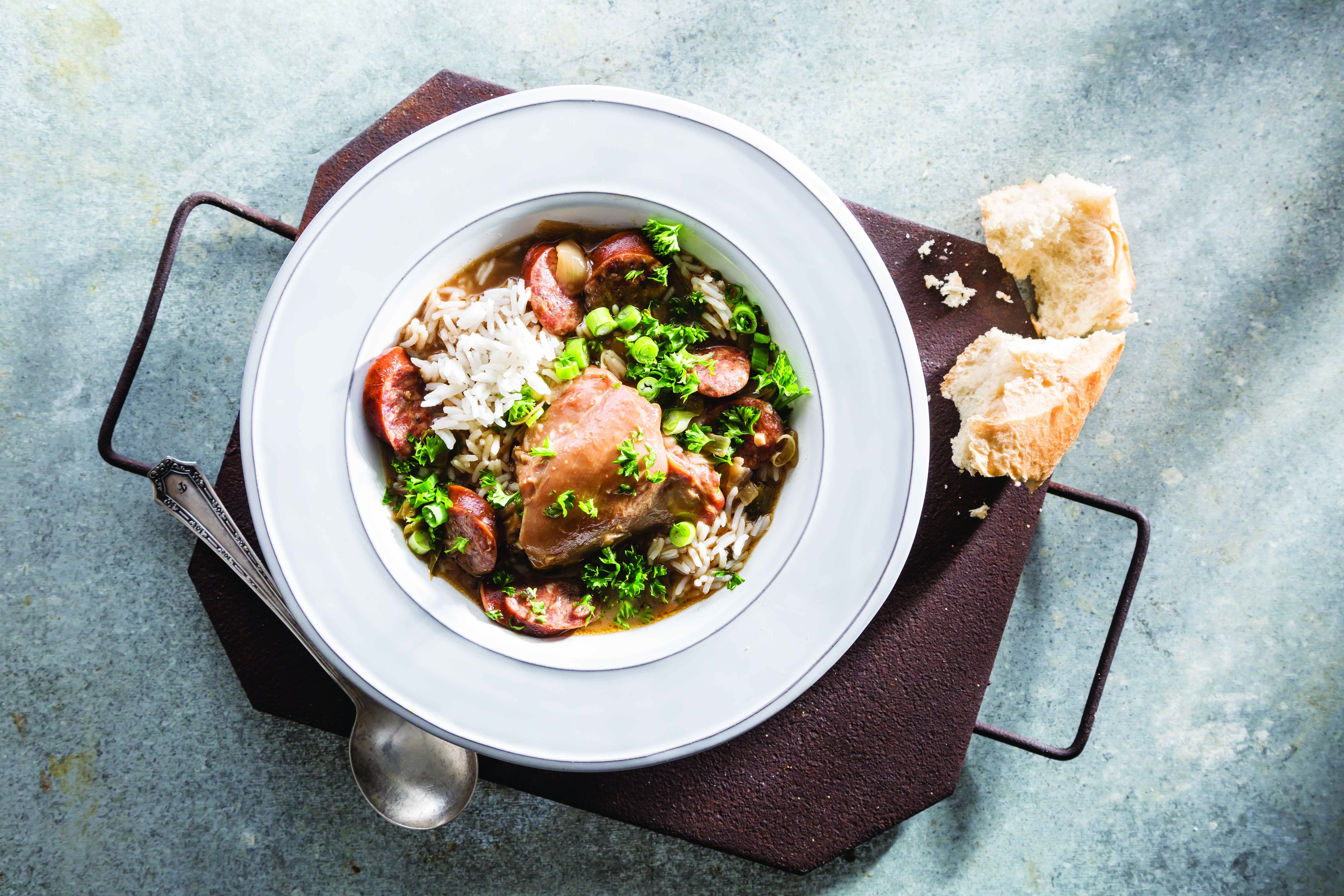 Mama’s Chicken & Sausage Gumbo
