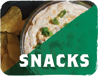 Snacks. Redirect to our Snacks Recipe Page