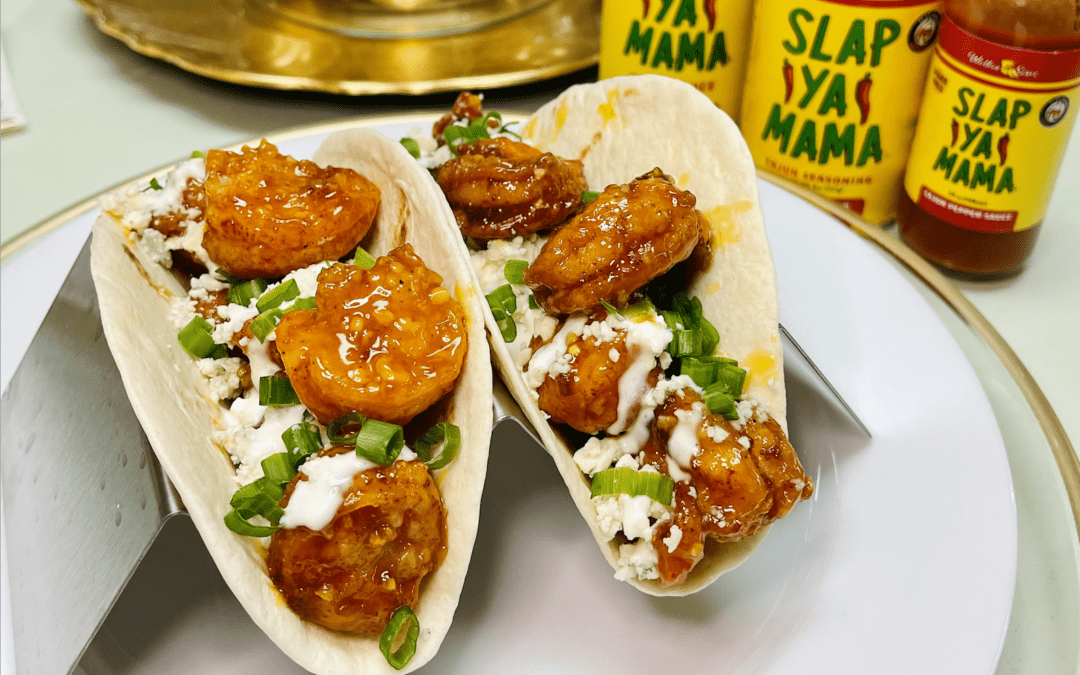 Hot Honey Garlic Shrimp Tacos