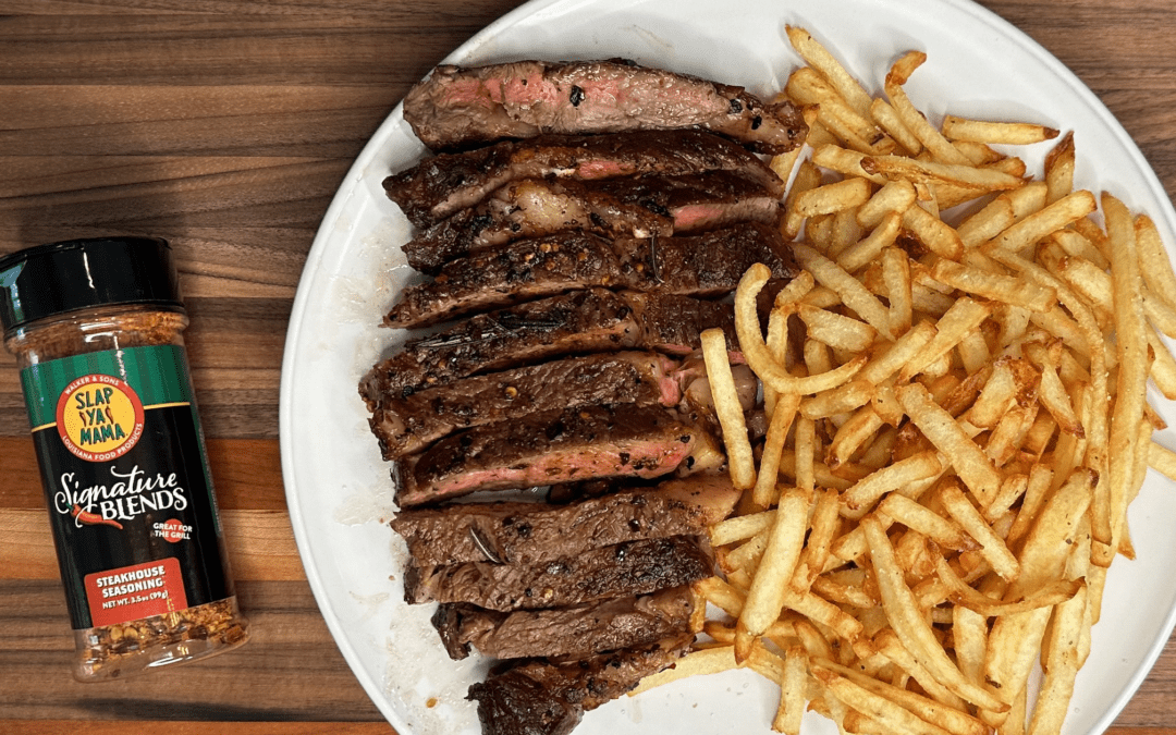 Cast Iron Steak with Slap Ya Mama’s Steakhouse Blend